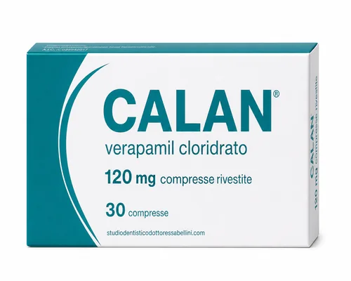 Scatola di Calan 120 mg verapamil compresse