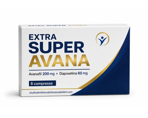 Scatola Extra Super Avana avanafil 200 mg dapoxetina 60 mg