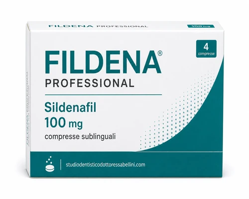 Scatola di Fildena Professional 100 mg sildenafil compresse sublinguali
